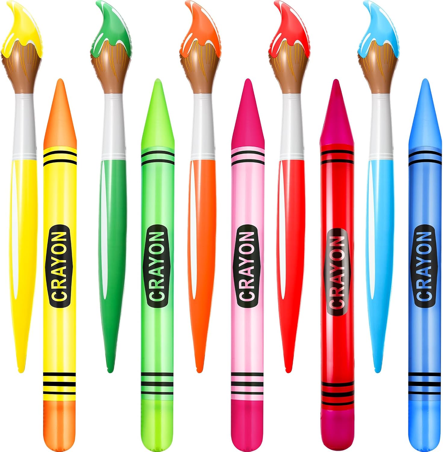10 Giant Inflatable Crayons Paint Energy — WeirdThingsToBuy weird find