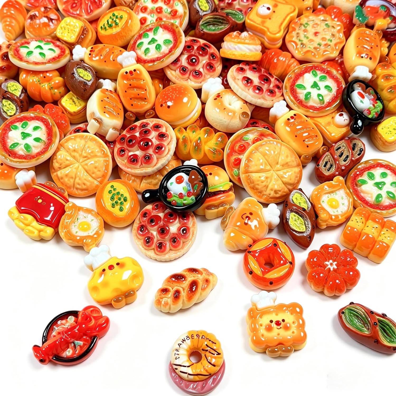 100pcs Random Mini Food Resin Situation — WeirdThingsToBuy weird find