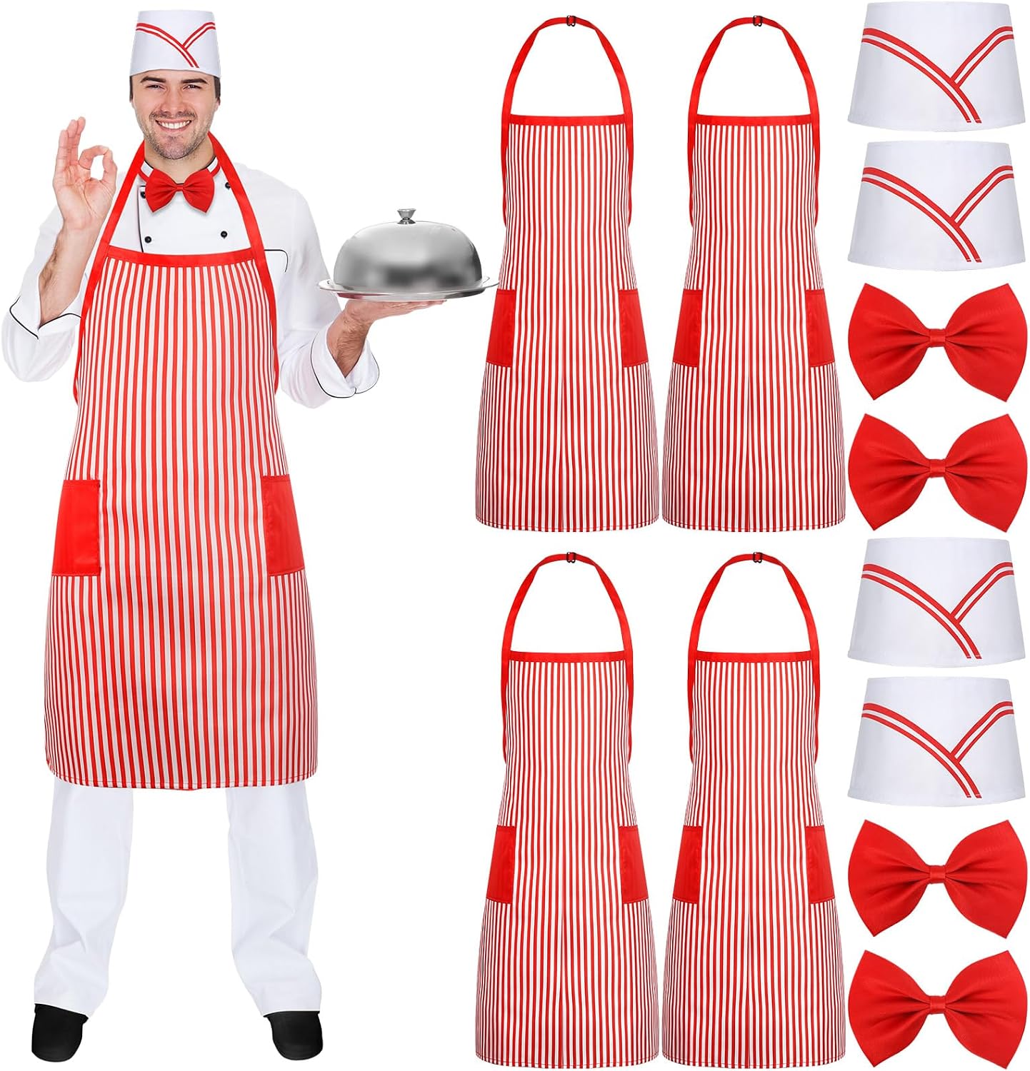 12 Adult 1950s Waiter Costume — WeirdThingsToBuy weird find