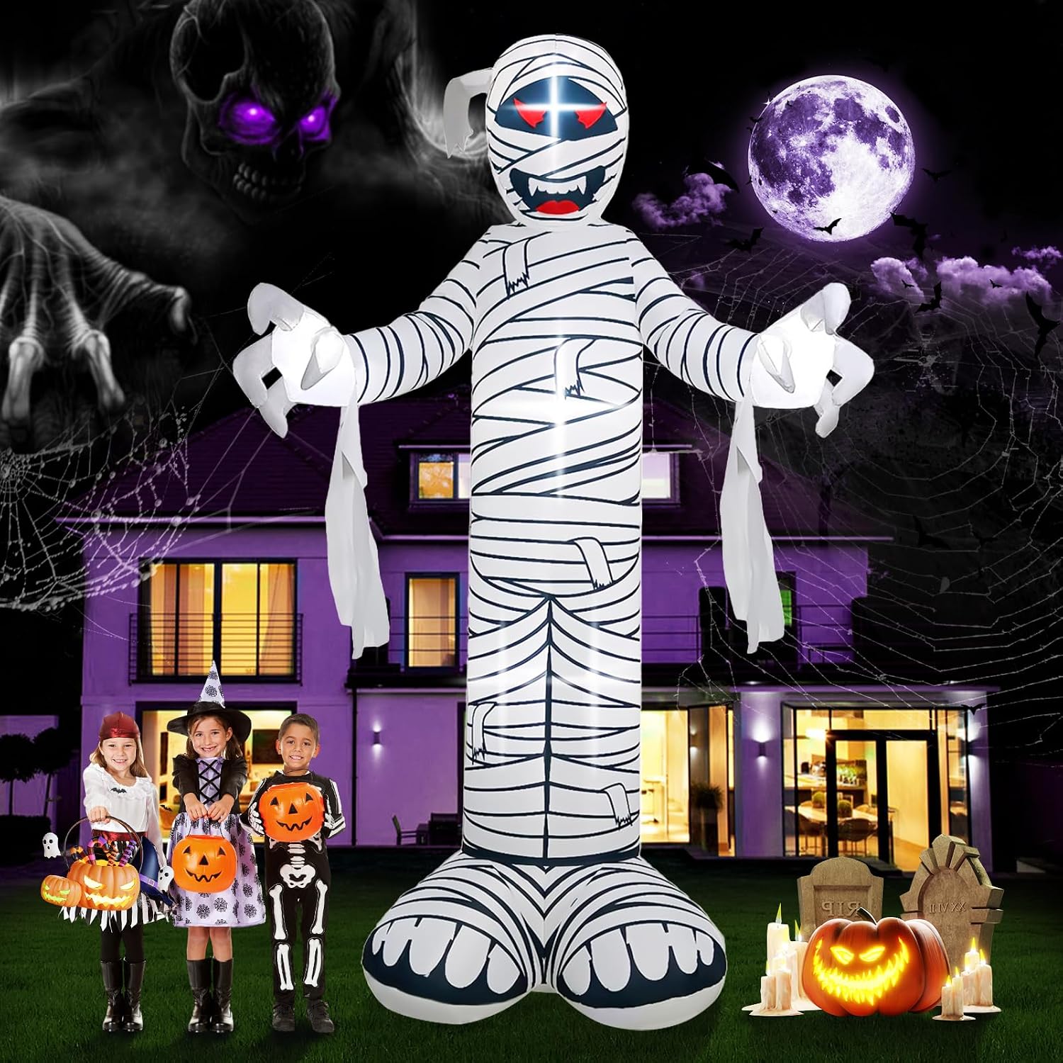 12 ft Halloween Inflatable Mummy — WeirdThingsToBuy weird find