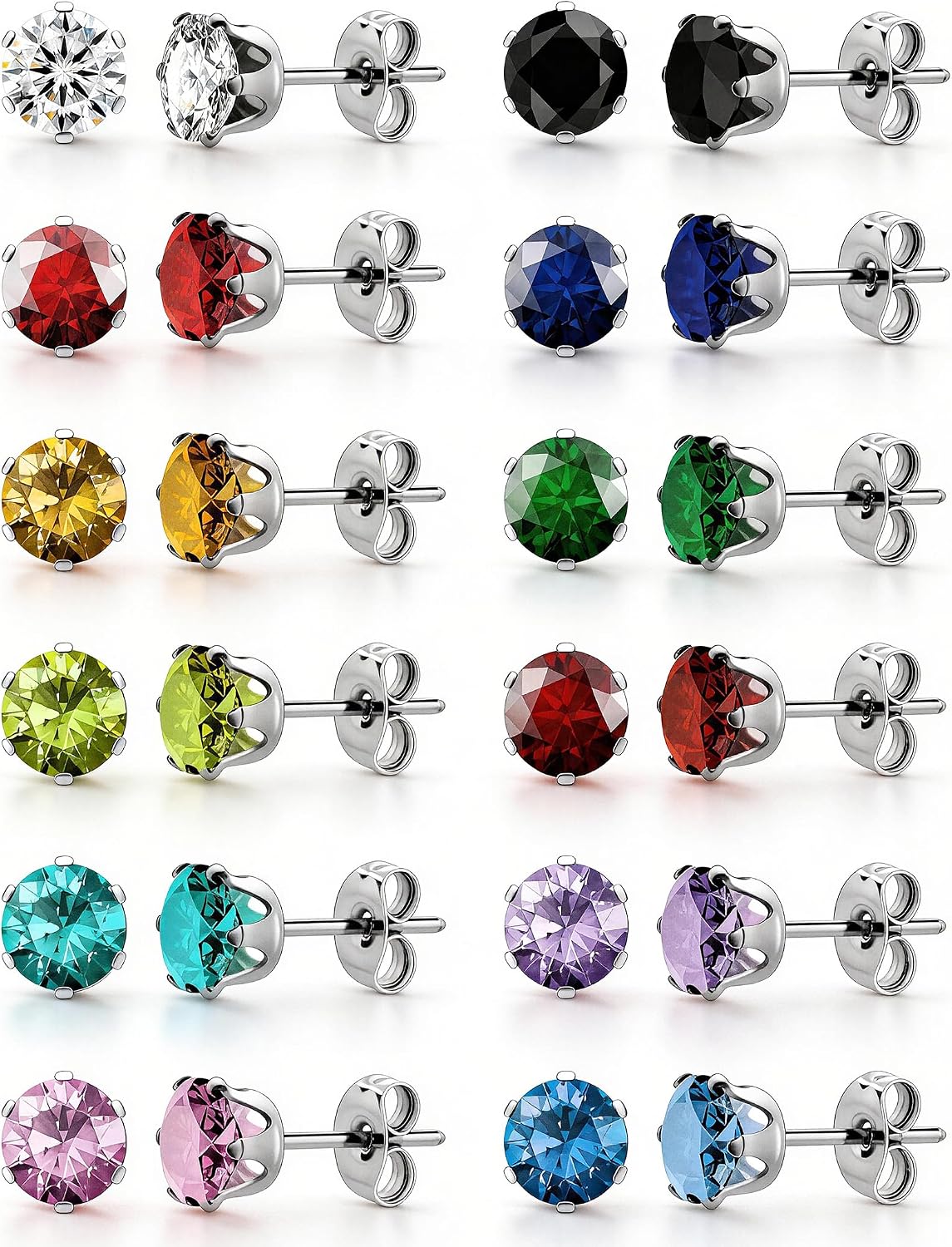 12 Pairs Silver Earrings Surgical Situation — WeirdThingsToBuy weird find
