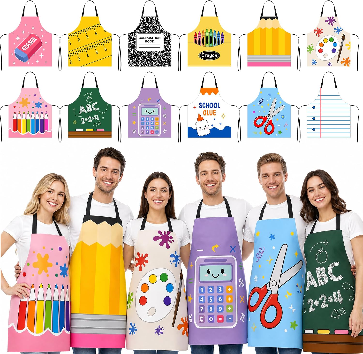 12 Teachers Stationery Apron Costume — WeirdThingsToBuy weird find