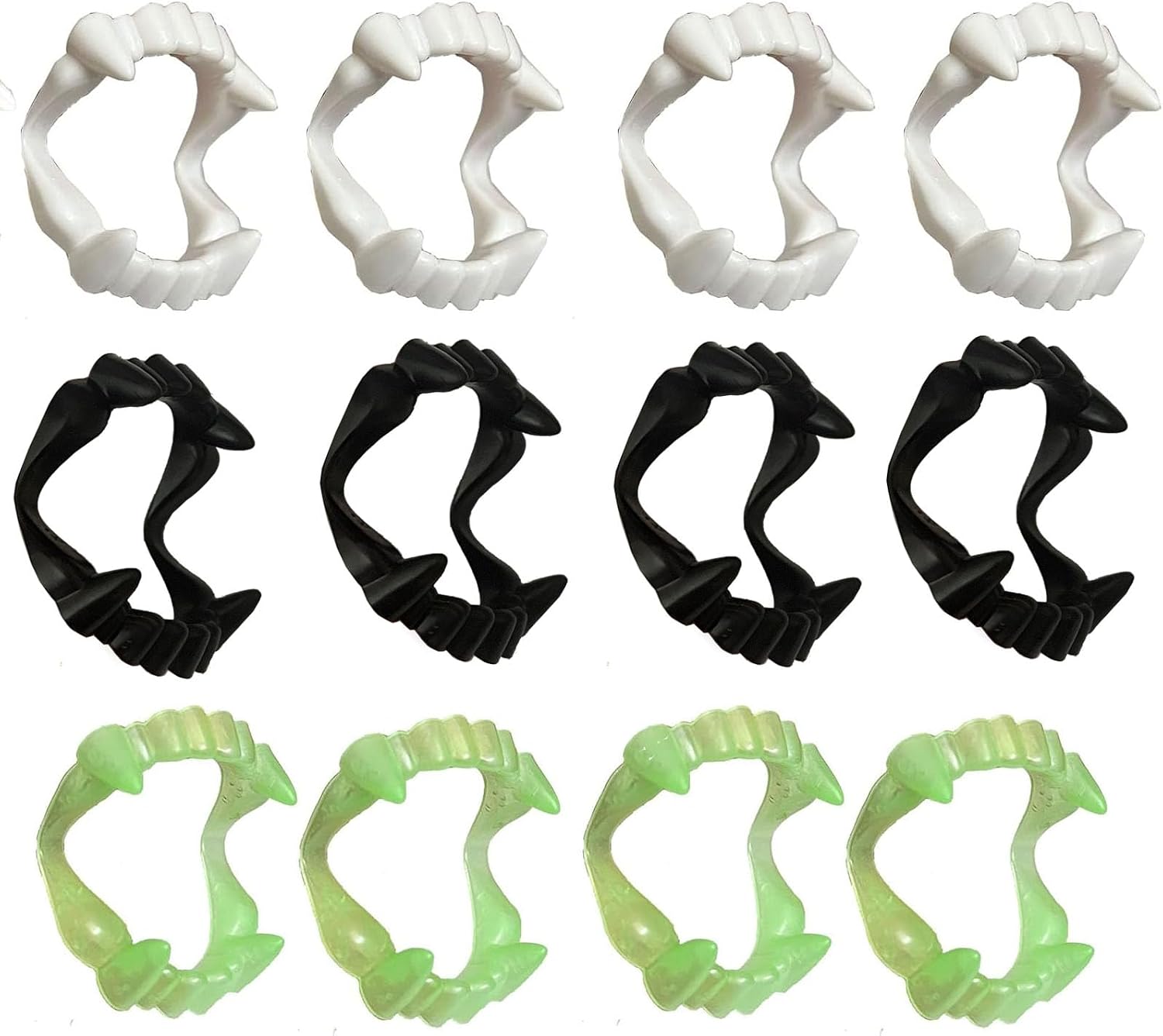 12 Vampire Fangs Plastic White Situation — WeirdThingsToBuy weird find