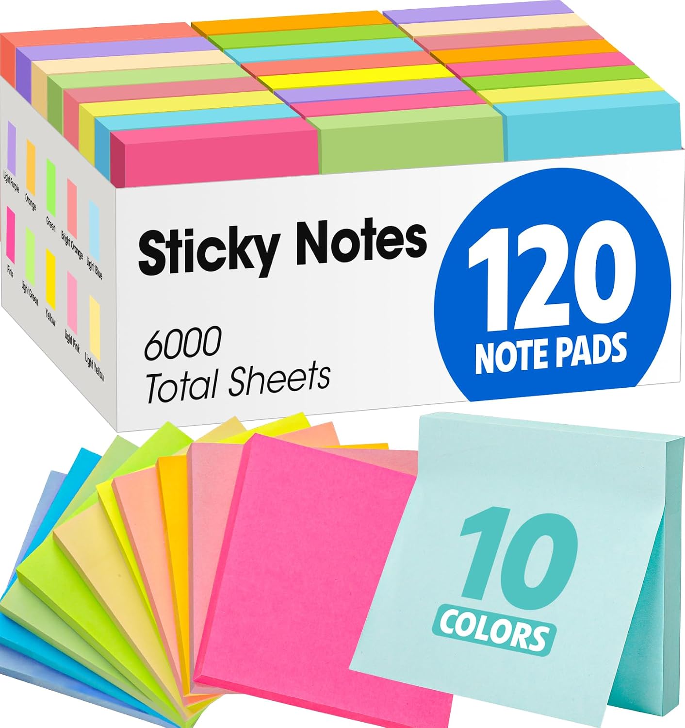 120 Pads Sticky Notes 3x3 Energy — WeirdThingsToBuy weird find