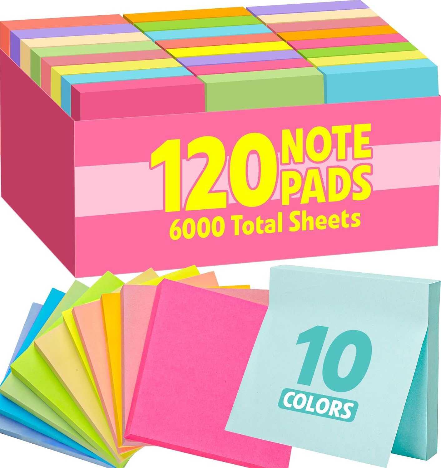 120 Pads Sticky Notes 3x3 Situation — WeirdThingsToBuy weird find