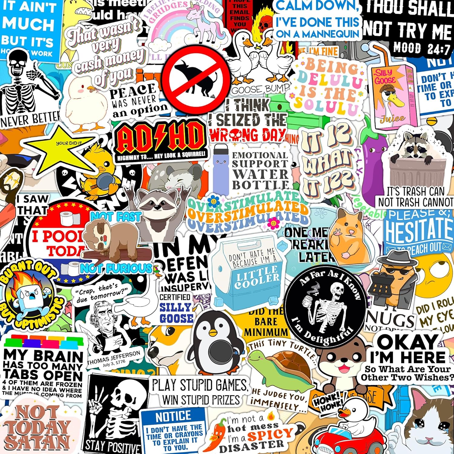 123pcs Stickers Pack Adults Women Energy — WeirdThingsToBuy weird find