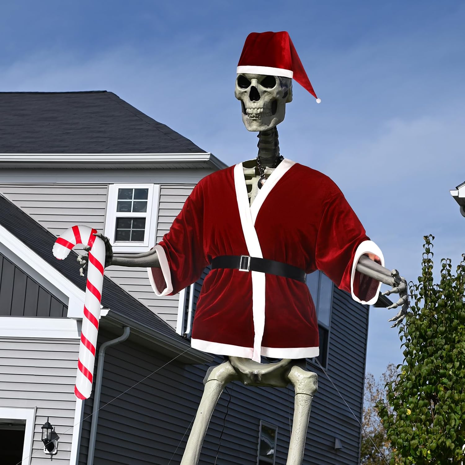 12ft Giant Sized Skeleton Costume Energy — WeirdThingsToBuy weird find