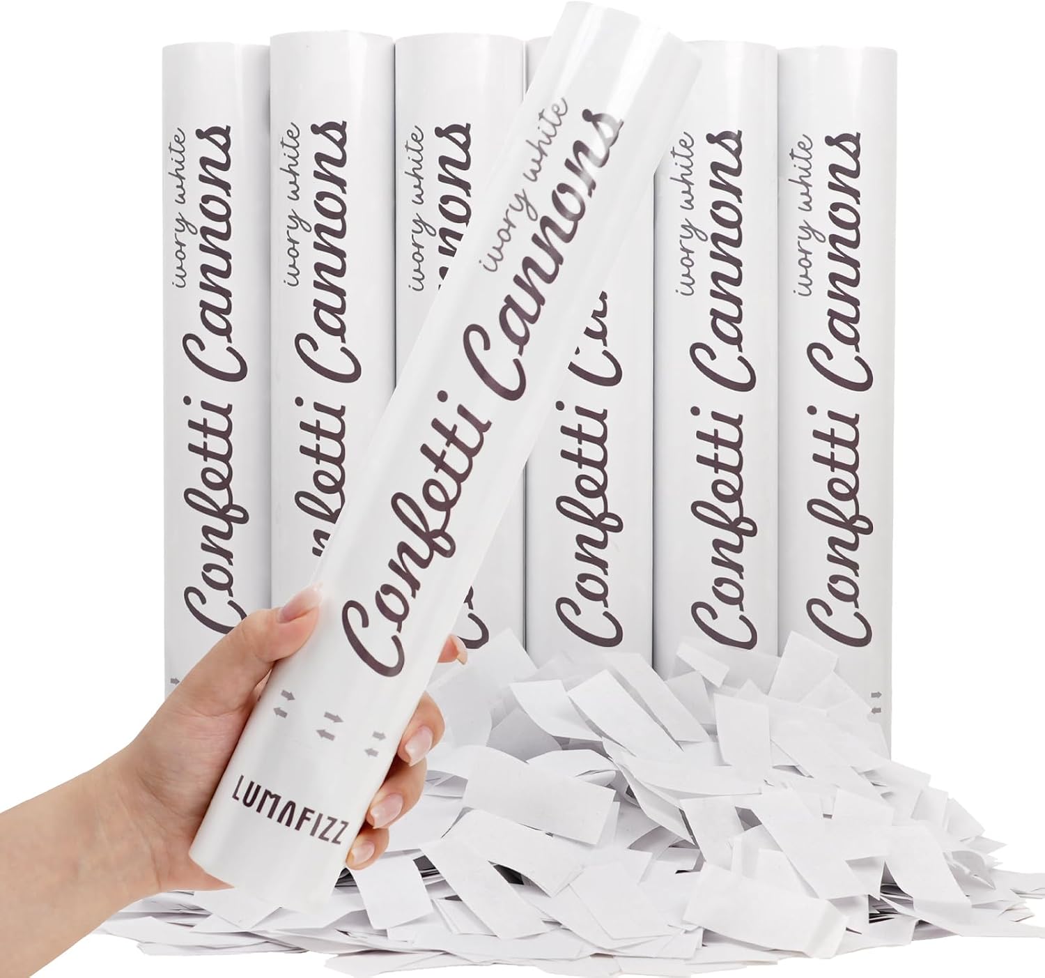 12in Confetti Cannons 6pk Lumafizz Energy — WeirdThingsToBuy weird find
