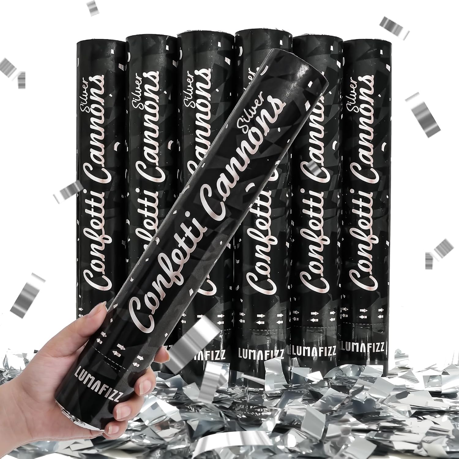 12in Confetti Poppers 6pk Lumafizz — WeirdThingsToBuy weird find
