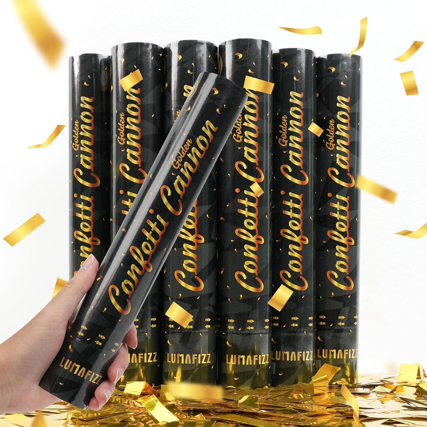 12in Confetti Poppers 6pk Lumafizz — WeirdThingsToBuy weird find