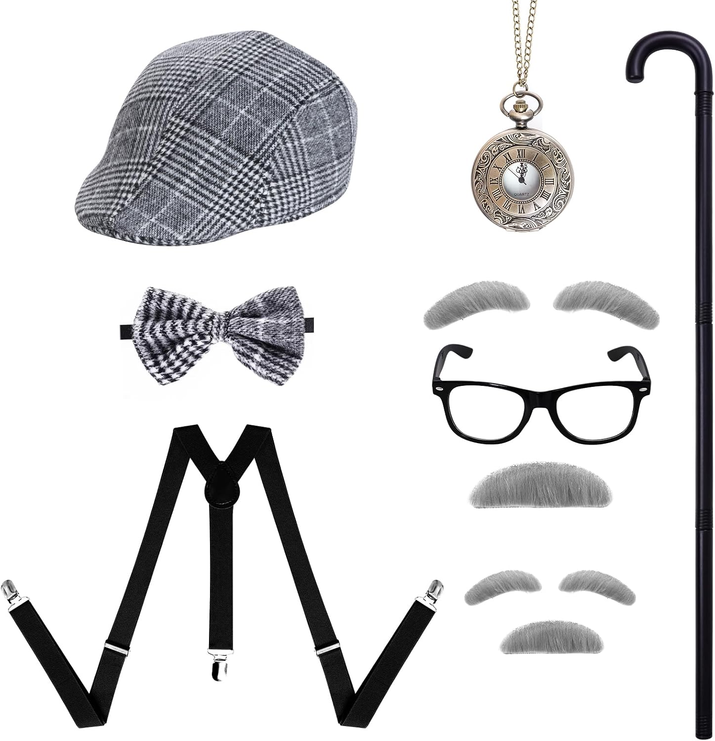 12pcs Grandpa Costume Accessories 100 Situation — WeirdThingsToBuy weird find
