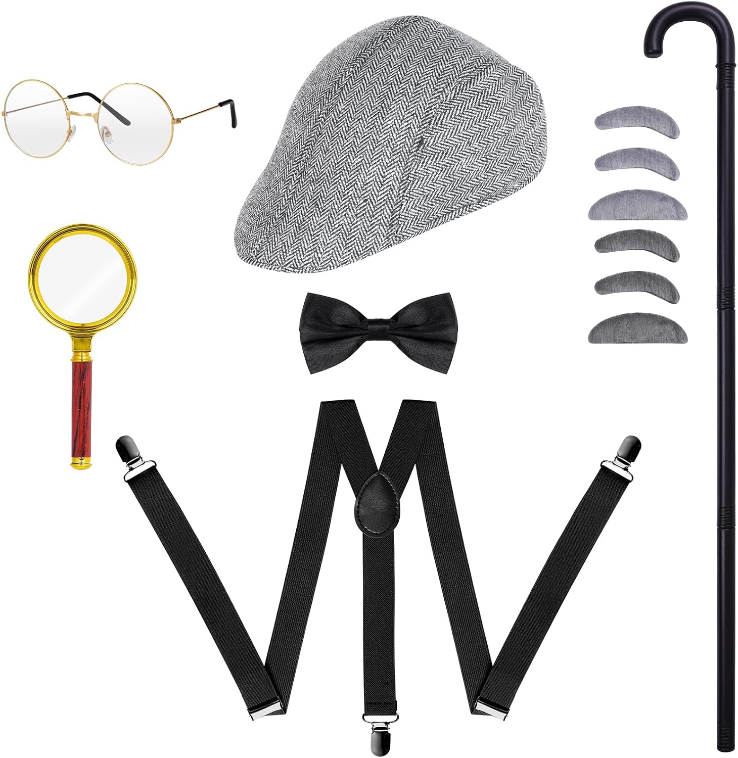 12pcs Grandpa Costume Accessories 100 — WeirdThingsToBuy weird find