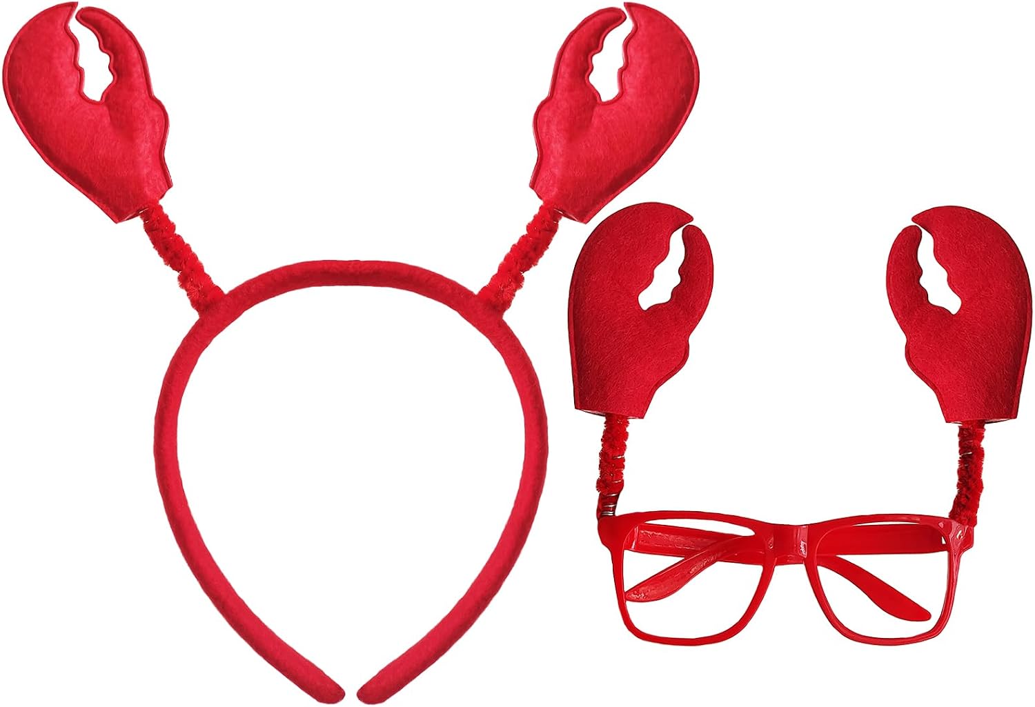 2 Crab Lobster Headband Glasses Energy — WeirdThingsToBuy weird find