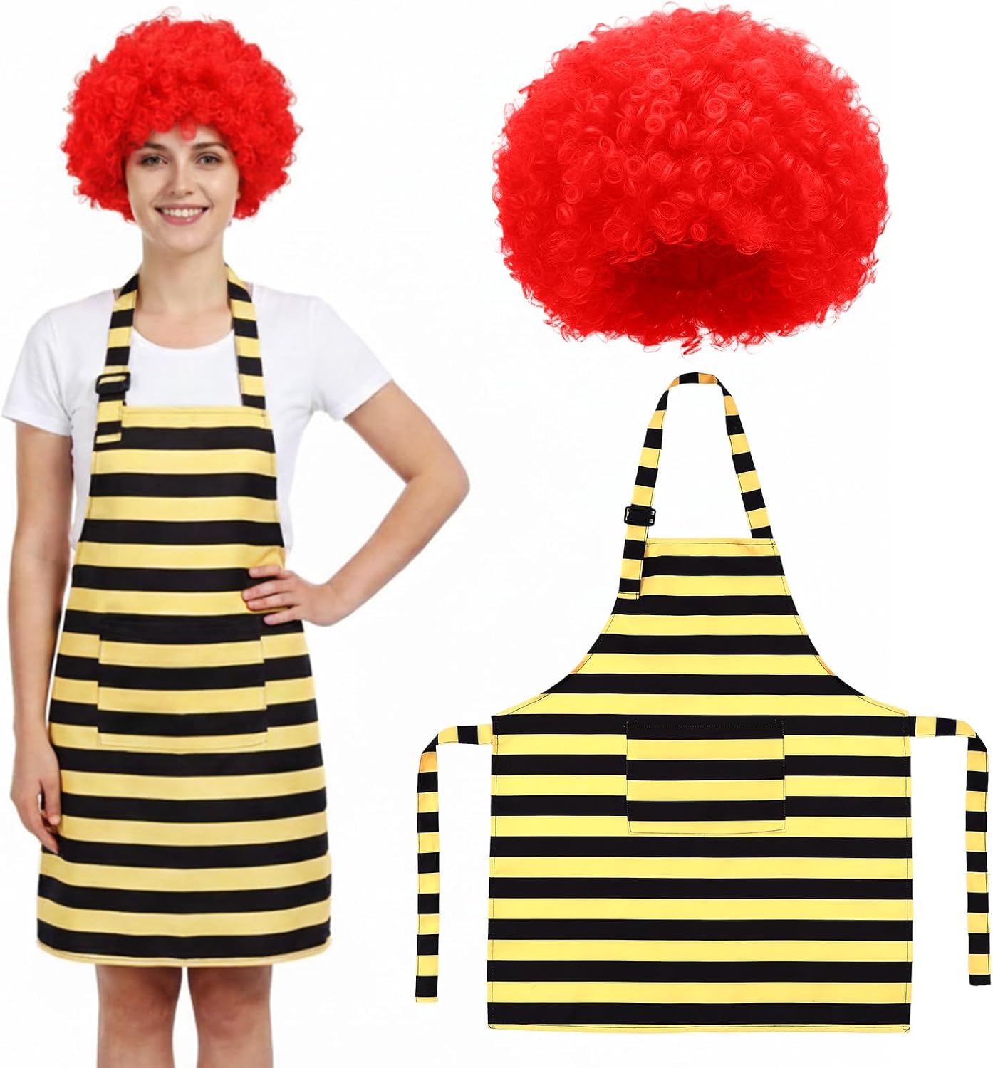 2 Fluffy Afro Wig Clown Situation — WeirdThingsToBuy weird find