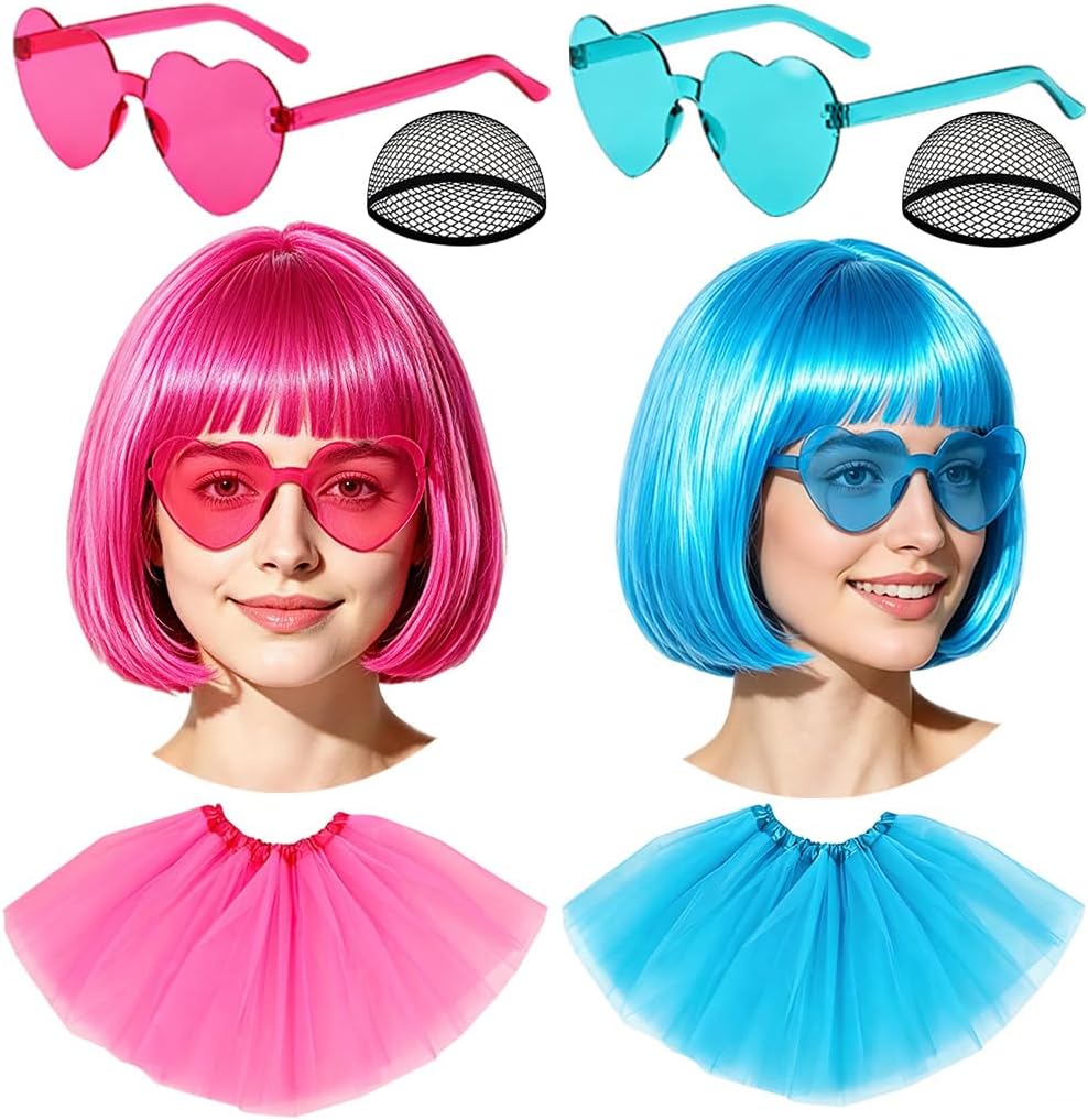 2 Pack Colorful Short Bob — WeirdThingsToBuy weird find