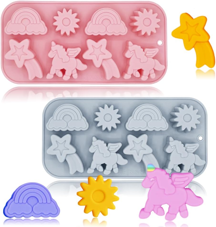 2 Pack Unicorn Molds Silicone Energy — WeirdThingsToBuy weird find