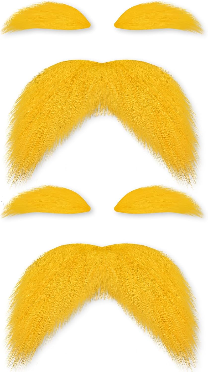2 Pack Yellow Mustache & — WeirdThingsToBuy weird find