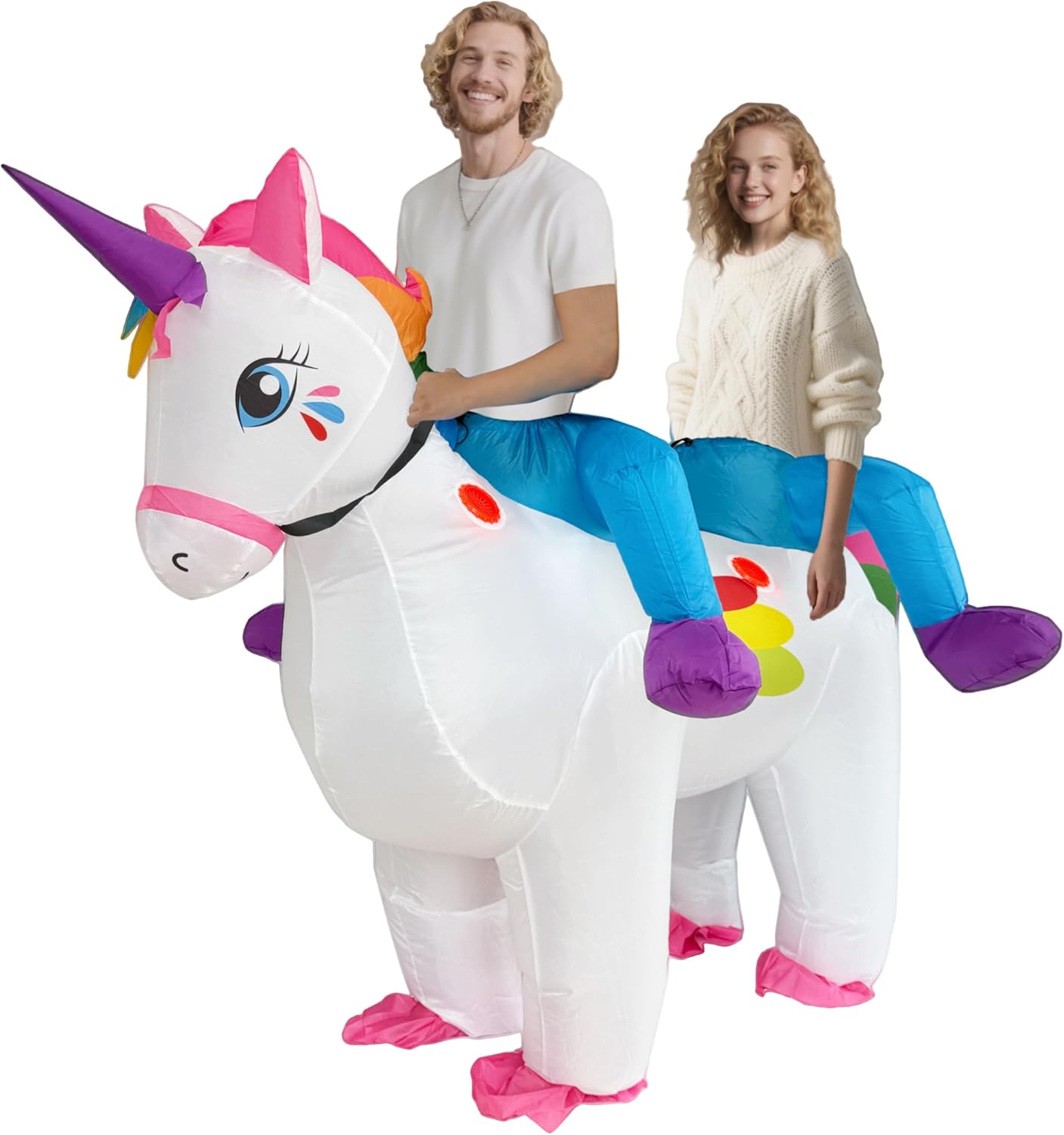 2 Person Inflatable Unicorn Costume Energy — WeirdThingsToBuy weird find