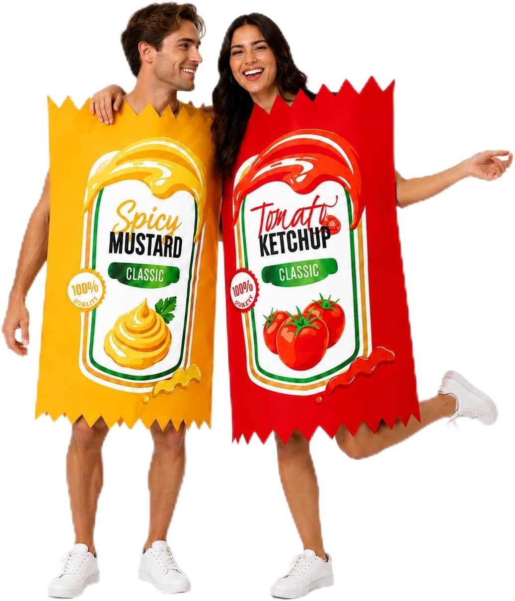 2 Set Ketchup & Mustard Energy — WeirdThingsToBuy weird find