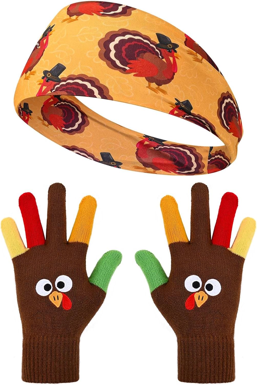2 Thanksgiving Turkey Costume Headbands Energy — WeirdThingsToBuy weird find
