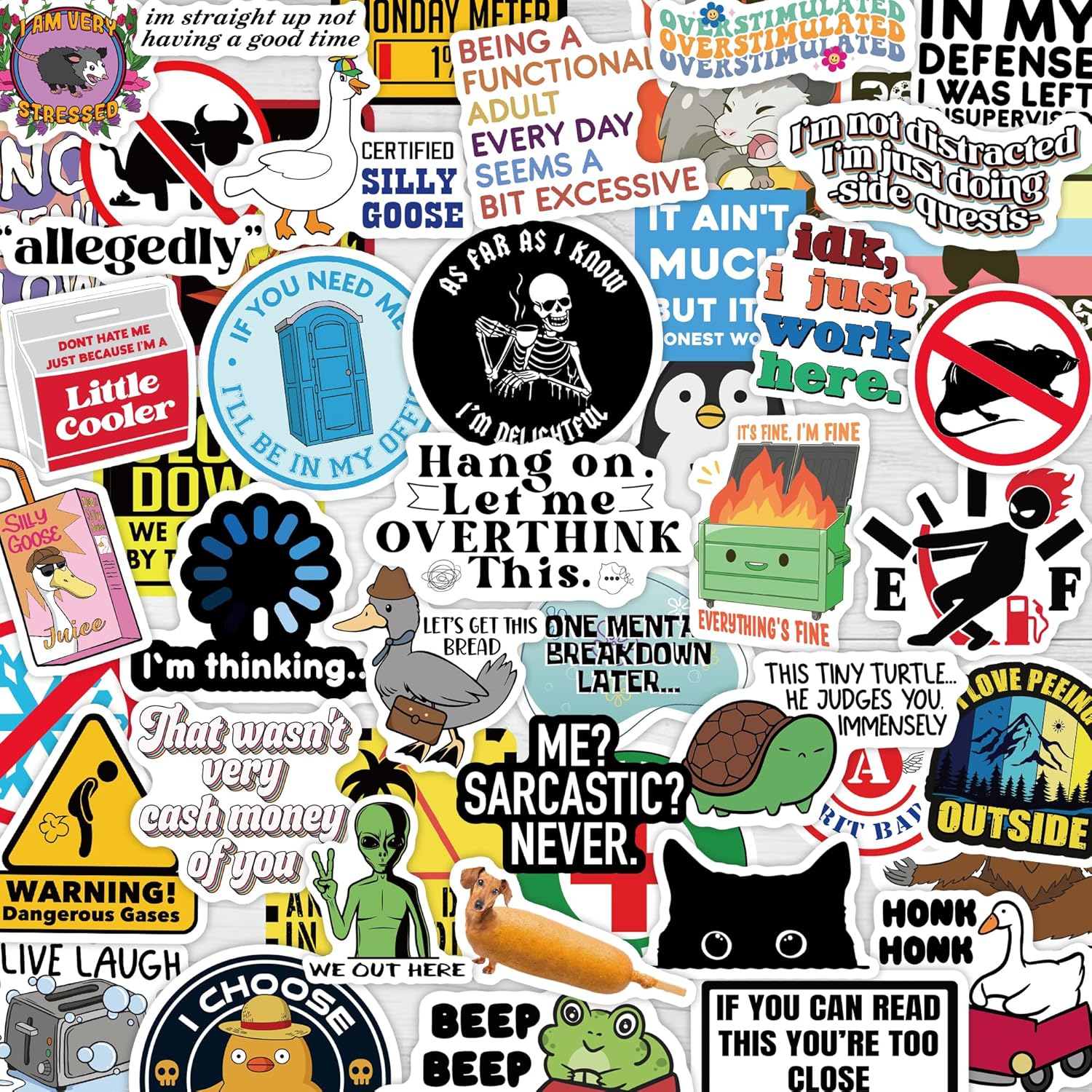 200 Funny Stickers Adults Dirty Energy — WeirdThingsToBuy weird find