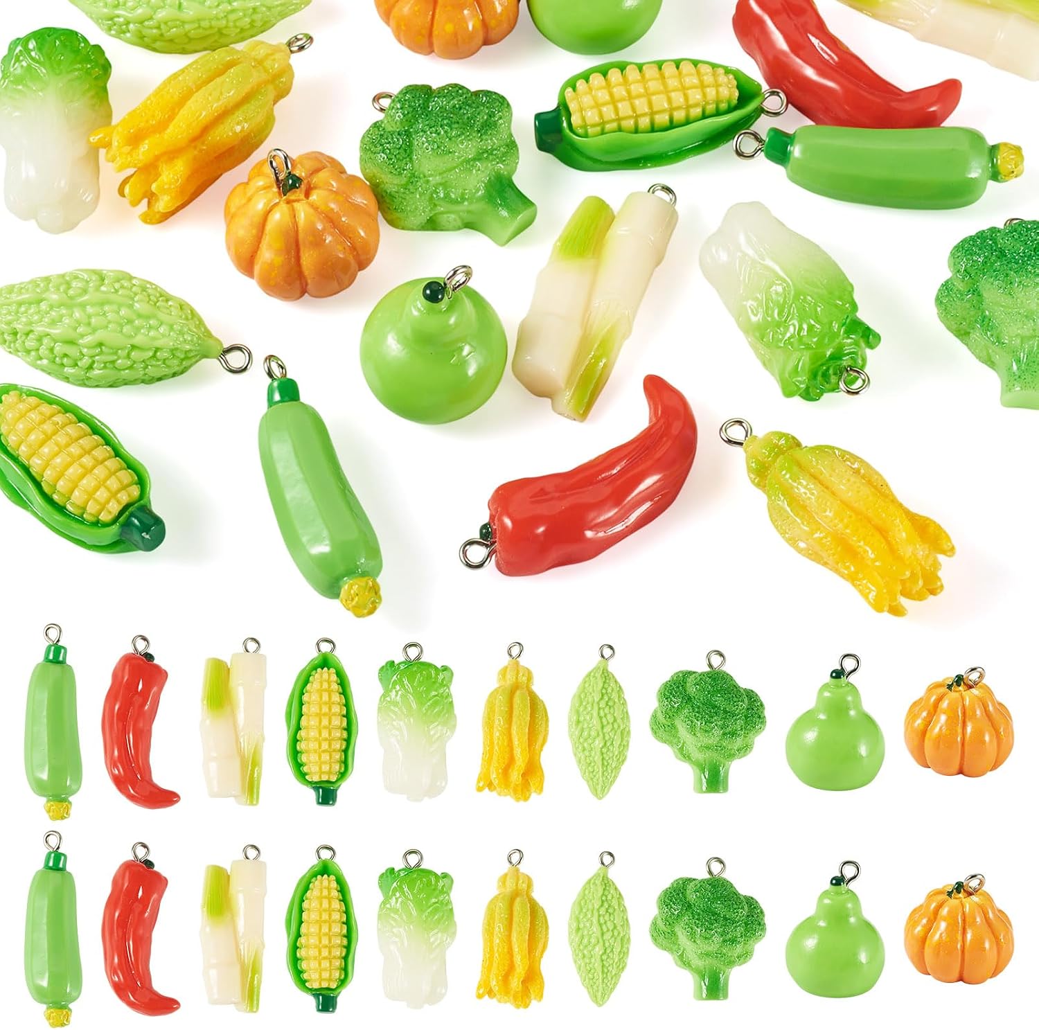 20pcs 3d Resin Vegetable Food — WeirdThingsToBuy weird find