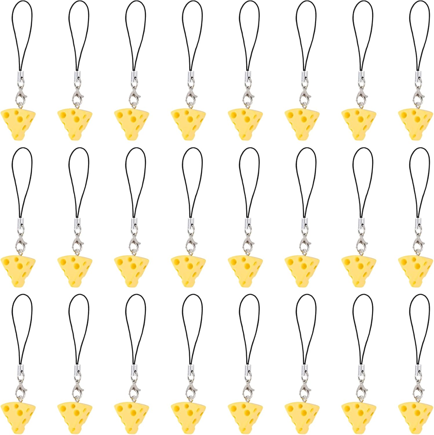 24 Pack Cute Cheese Keychain Situation — WeirdThingsToBuy weird find
