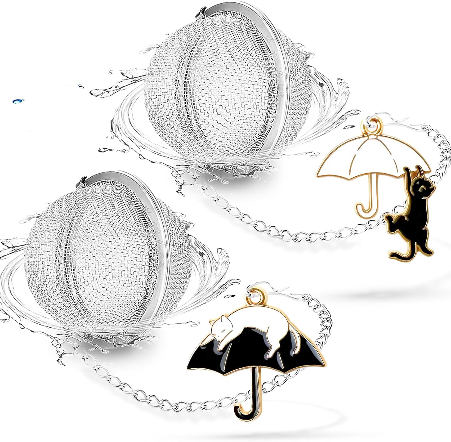 2pack Tea Infuser Cute Cat — WeirdThingsToBuy weird find