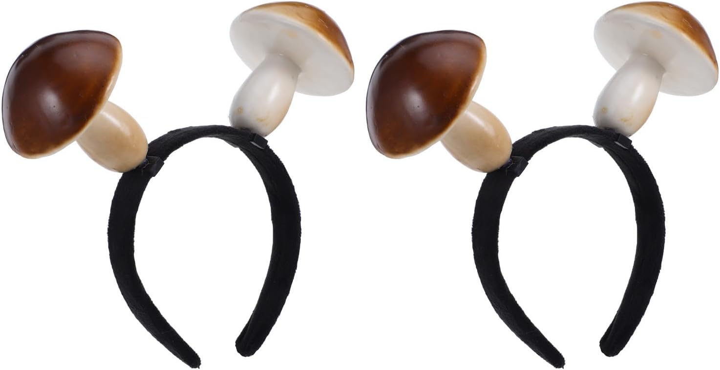 2pcs Funny Mushroom Headband Party Energy — WeirdThingsToBuy weird find