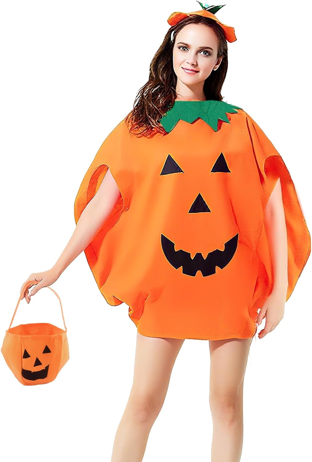 3 Halloween Pumpkin Poncho Women Situation — WeirdThingsToBuy weird find