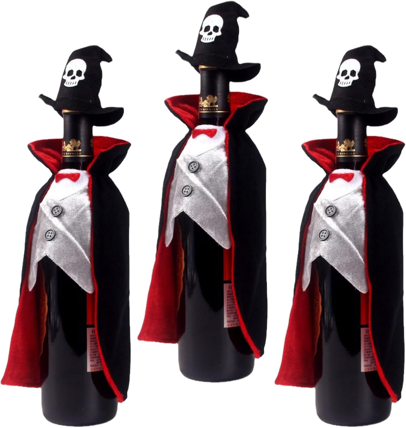 3 Halloween Wine Bottle Cover — WeirdThingsToBuy weird find
