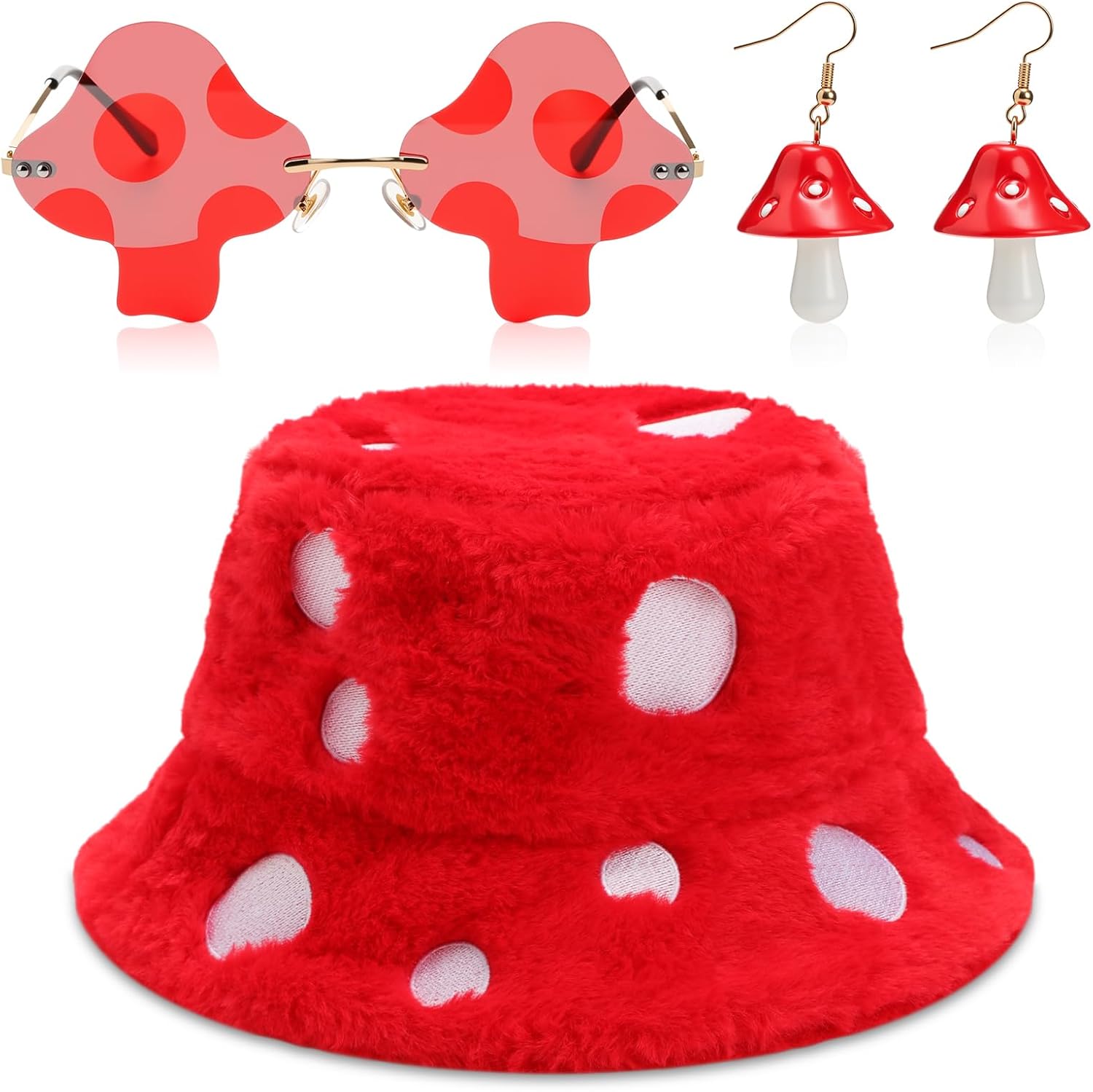3 Mushroom Costume Set Red Situation — WeirdThingsToBuy weird find