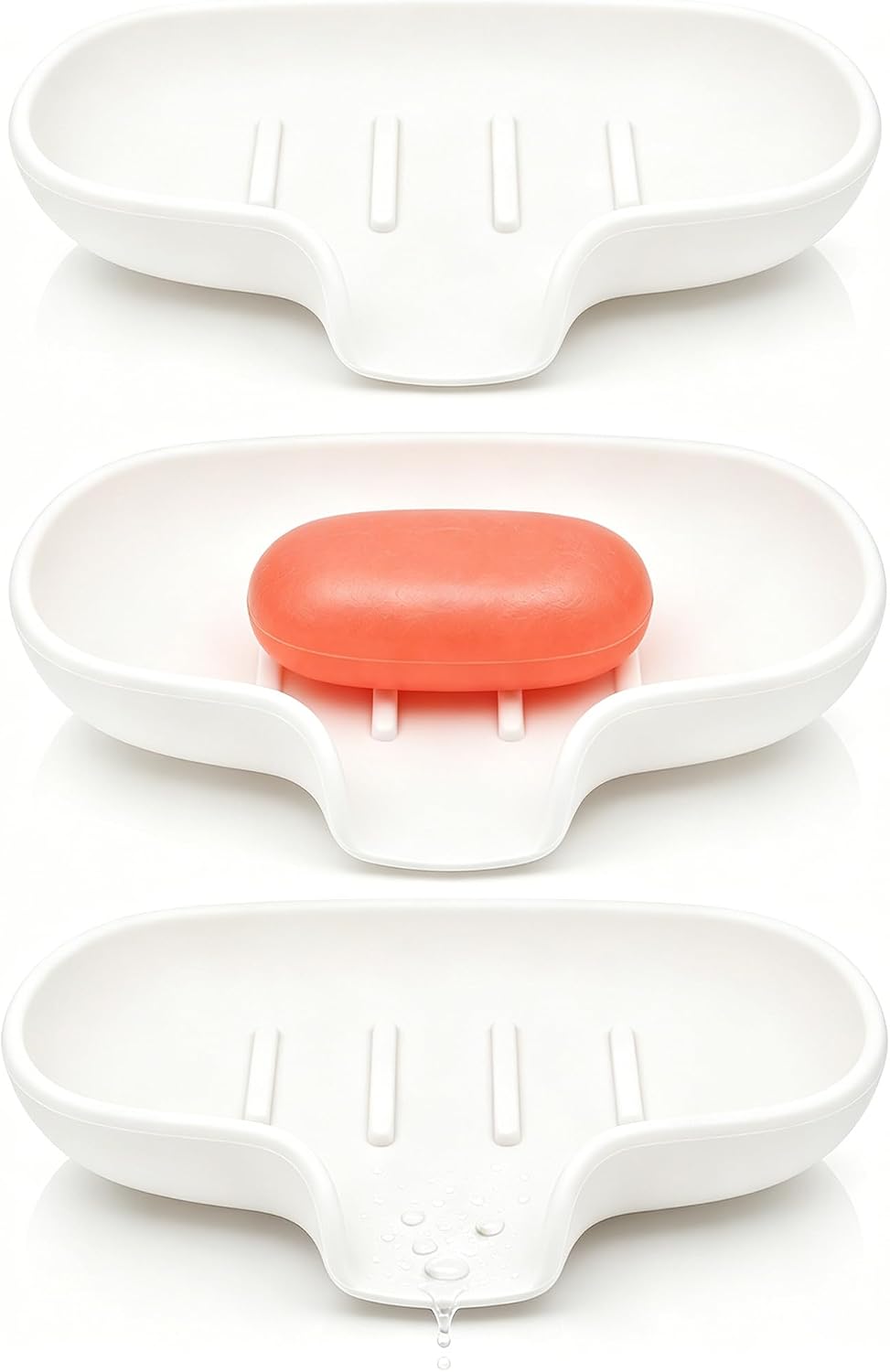 3 Pack Silicone Soap Dish — WeirdThingsToBuy weird find