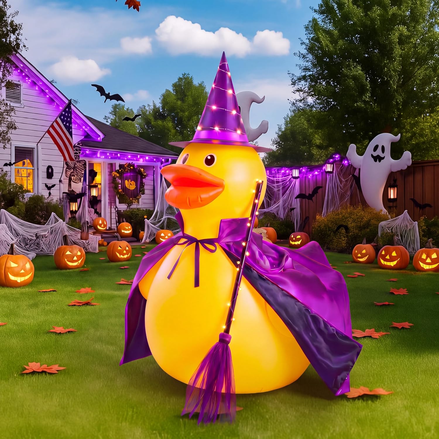 32'' Halloween Inflatable Duck Decoration Situation — WeirdThingsToBuy weird find