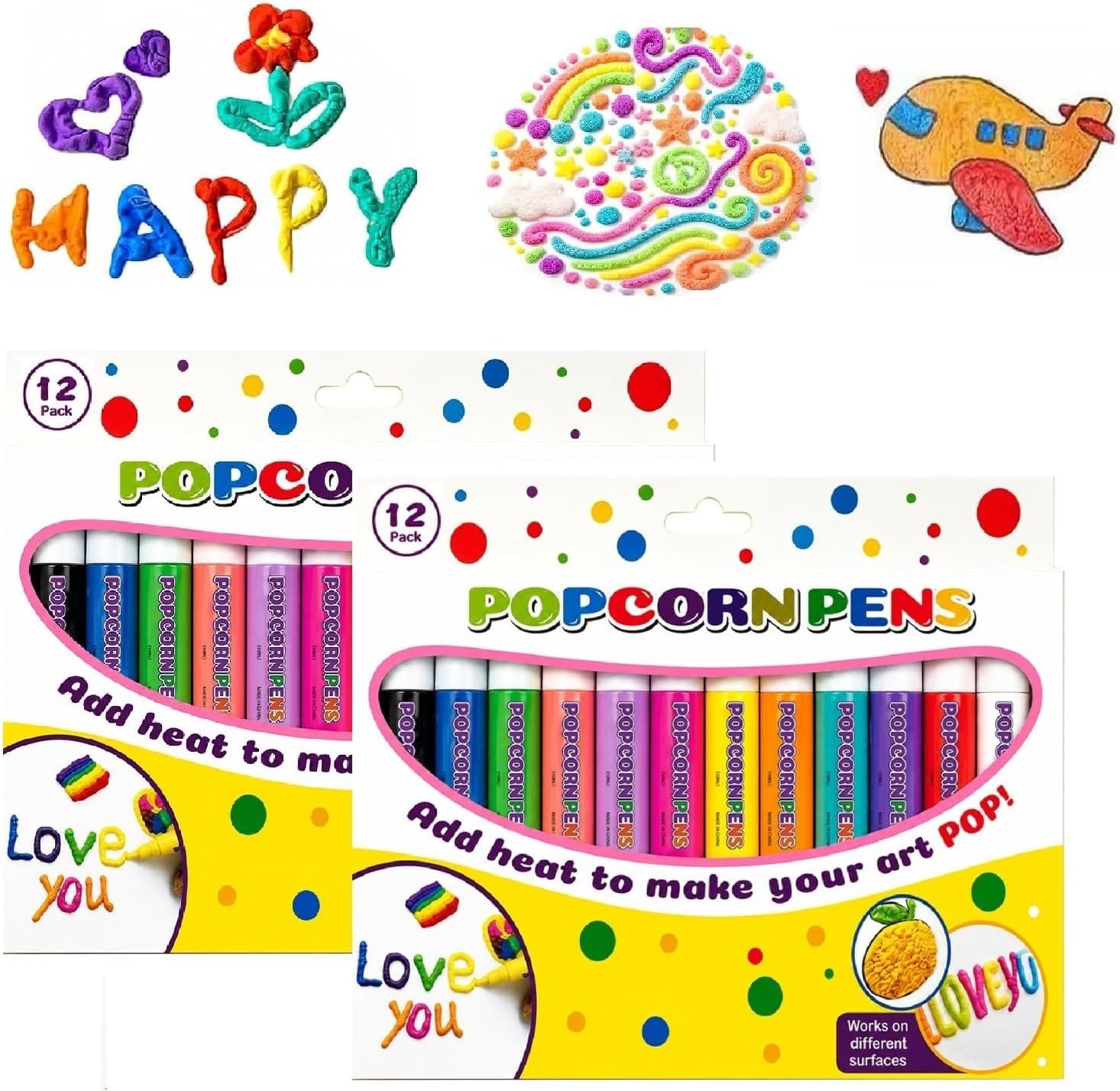 3d Relief Art Popcorn Pen Energy — WeirdThingsToBuy weird find