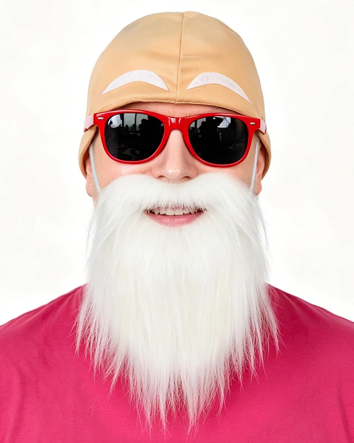 3pcs Bald Cap White Beard Energy — WeirdThingsToBuy weird find