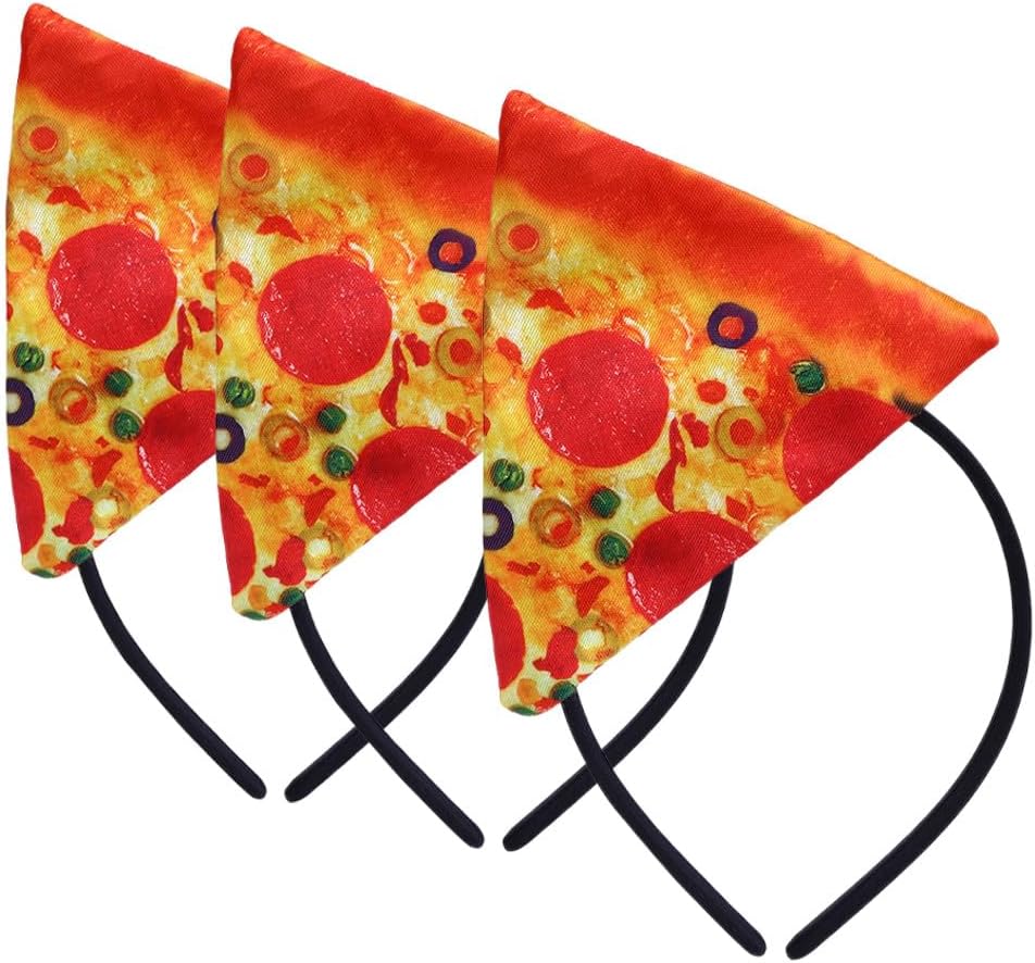 3pcs Pizza Headband Funny Food — WeirdThingsToBuy weird find