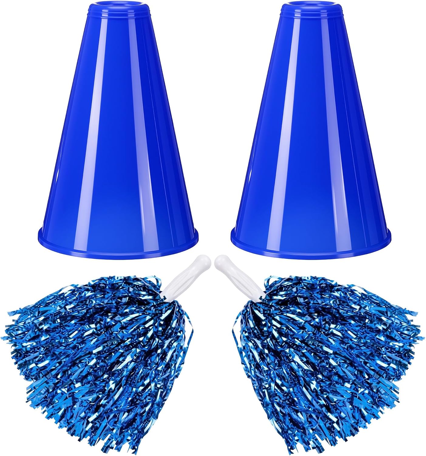 4 Cheer Megaphones Cheerleading Pom Energy — WeirdThingsToBuy weird find