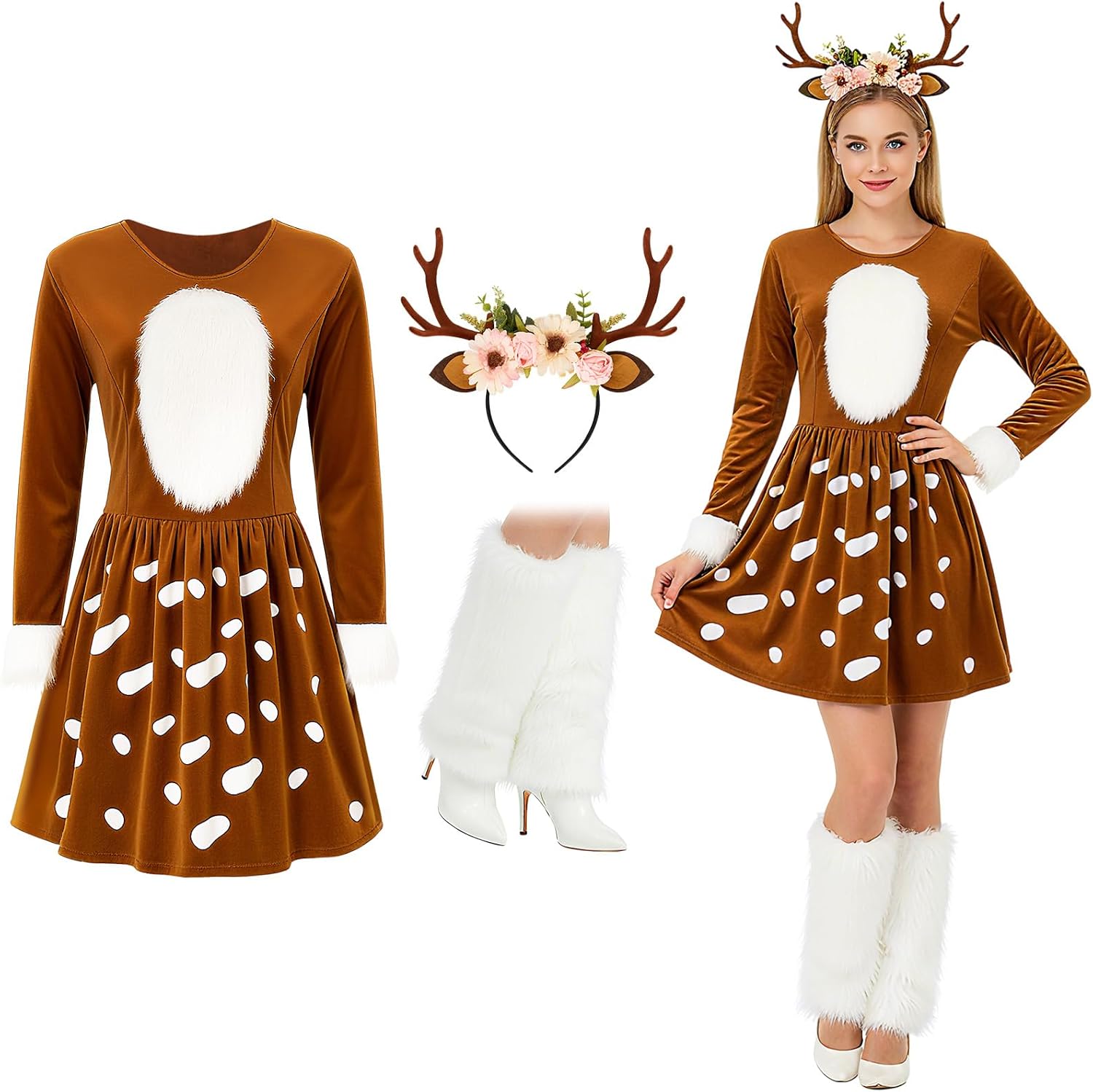 4 Christmas Adult Deer Costume — WeirdThingsToBuy weird find