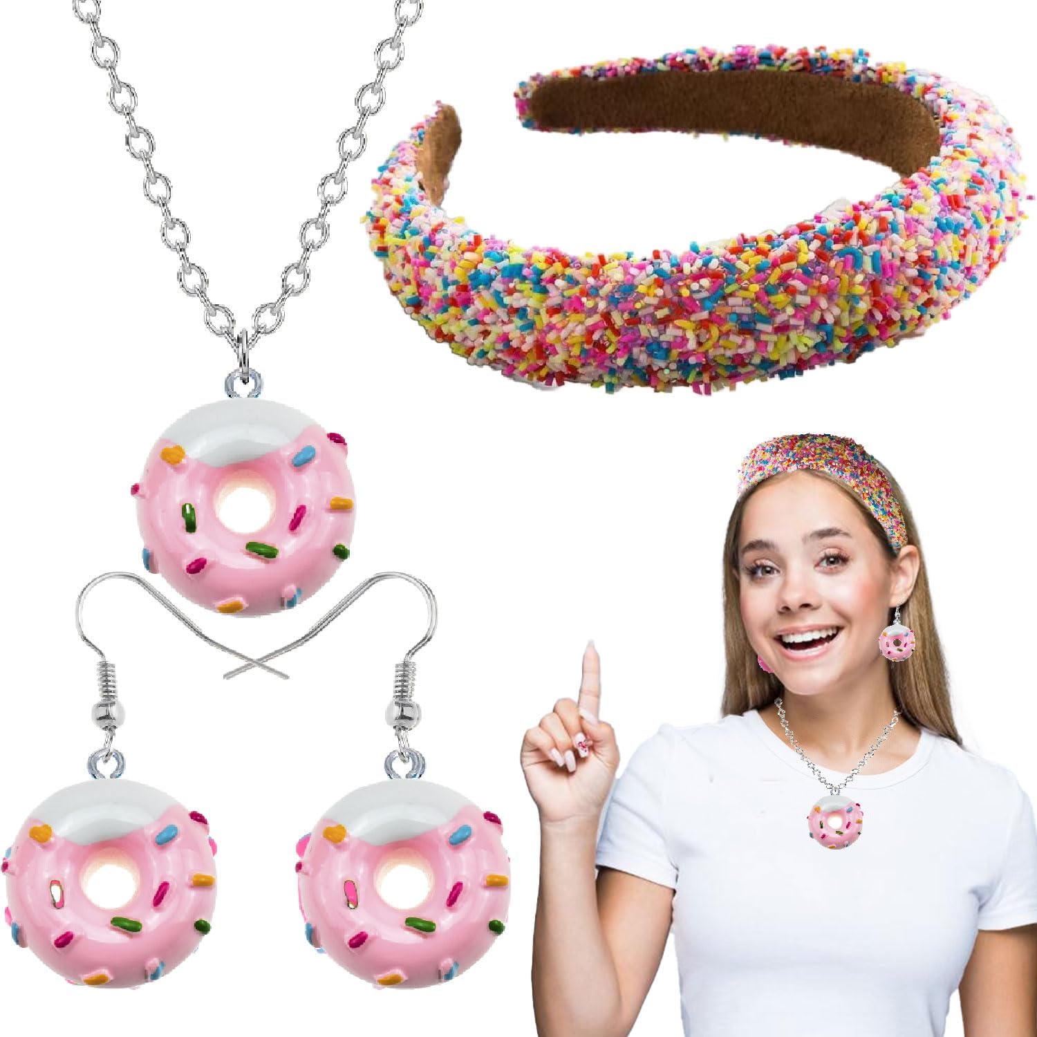 4 Donut Costume Accessories Set Energy — WeirdThingsToBuy weird find