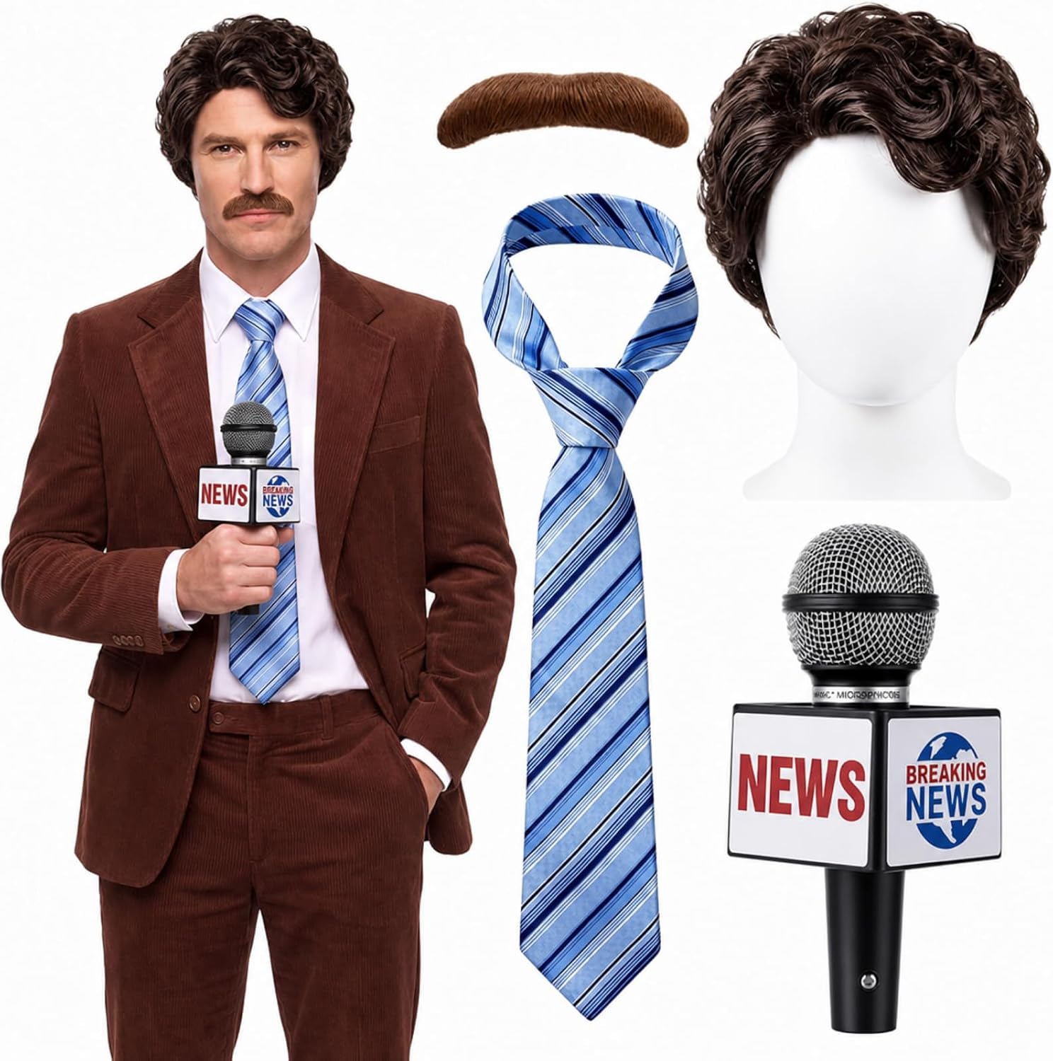 4 Halloween News Anchor Costume — WeirdThingsToBuy weird find