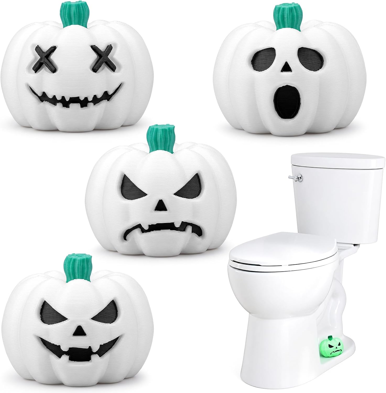 4 Pumpkin Toilet Bolt Covers Energy — WeirdThingsToBuy weird find