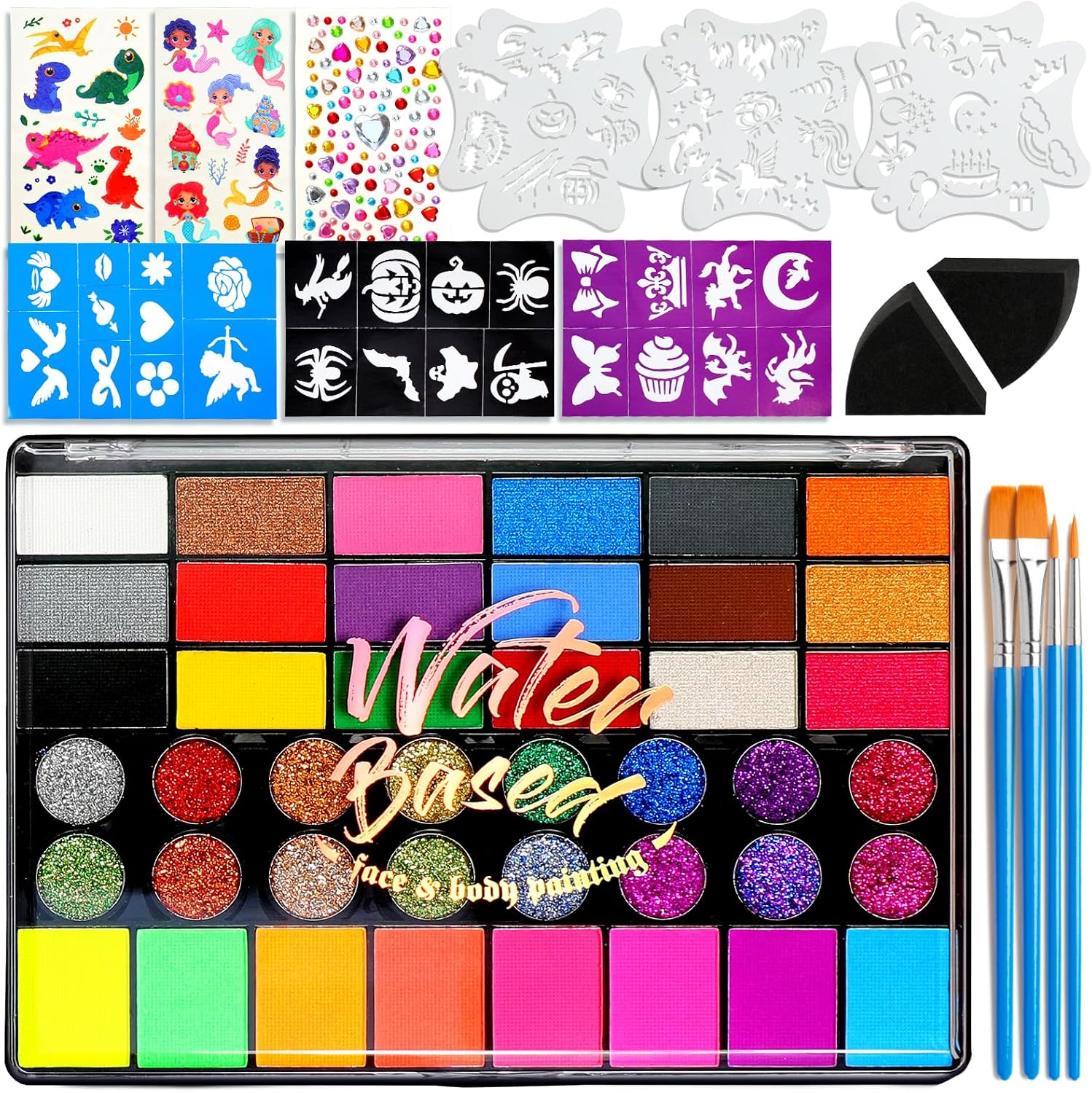 42 Color Face Painting Kit Energy — WeirdThingsToBuy weird find