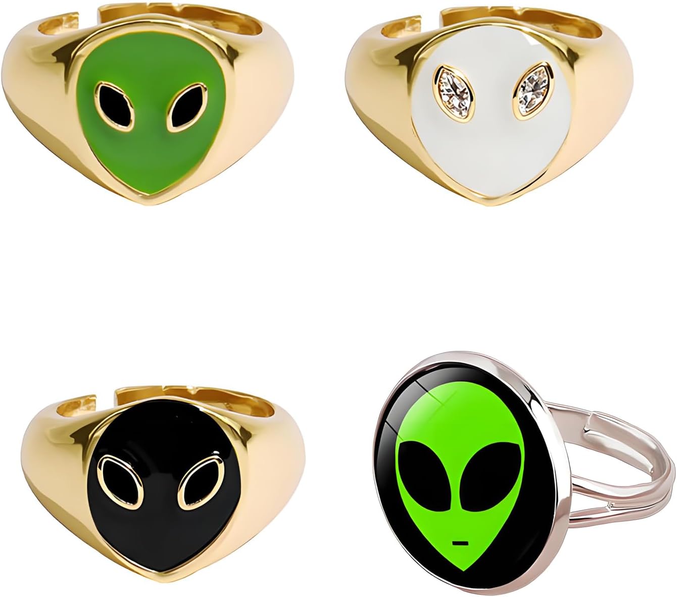 4pcs Alien Ring Women Man Energy — WeirdThingsToBuy weird find