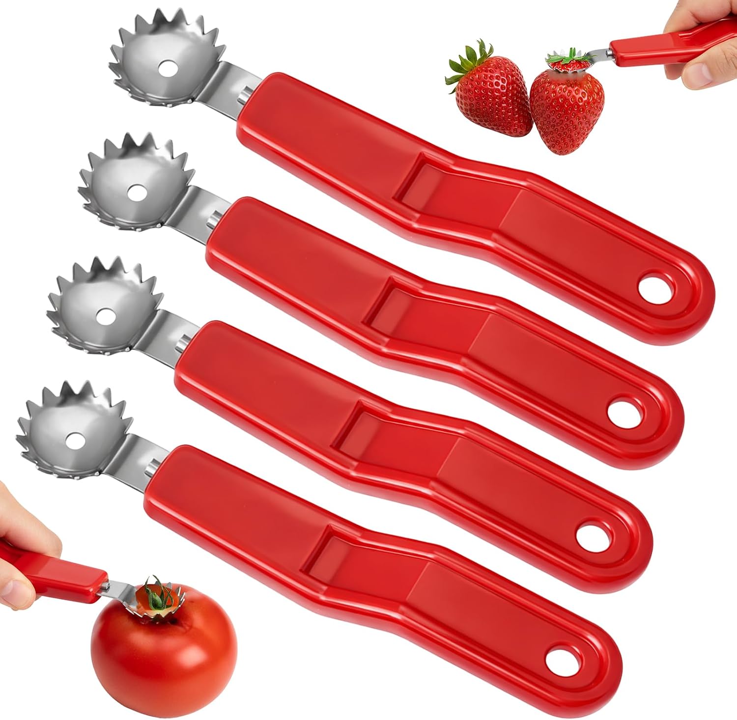 4pcs Tomato Corer Tool Stainless Energy — WeirdThingsToBuy weird find