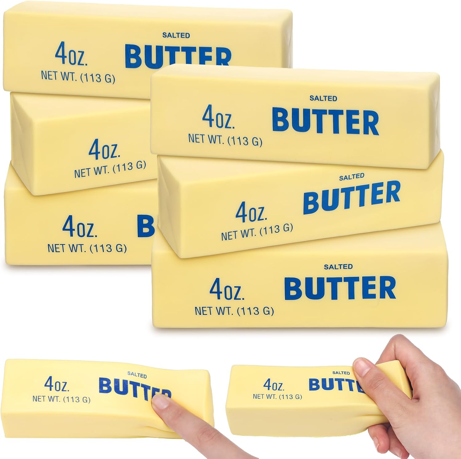 6 Butter Fidget Toys Yellow Energy — WeirdThingsToBuy weird find