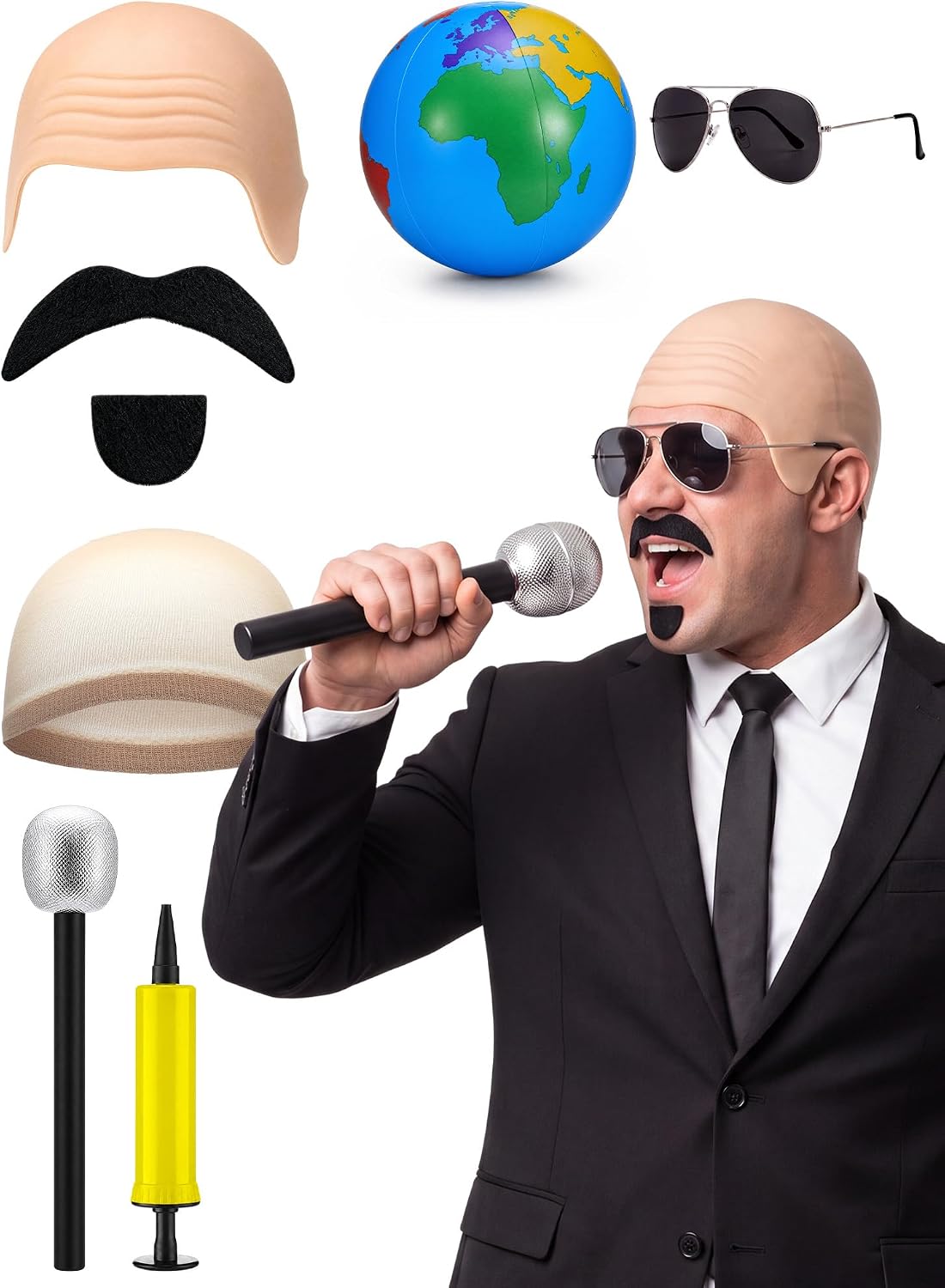 6 Halloween Bald Cap Costume Energy — WeirdThingsToBuy weird find