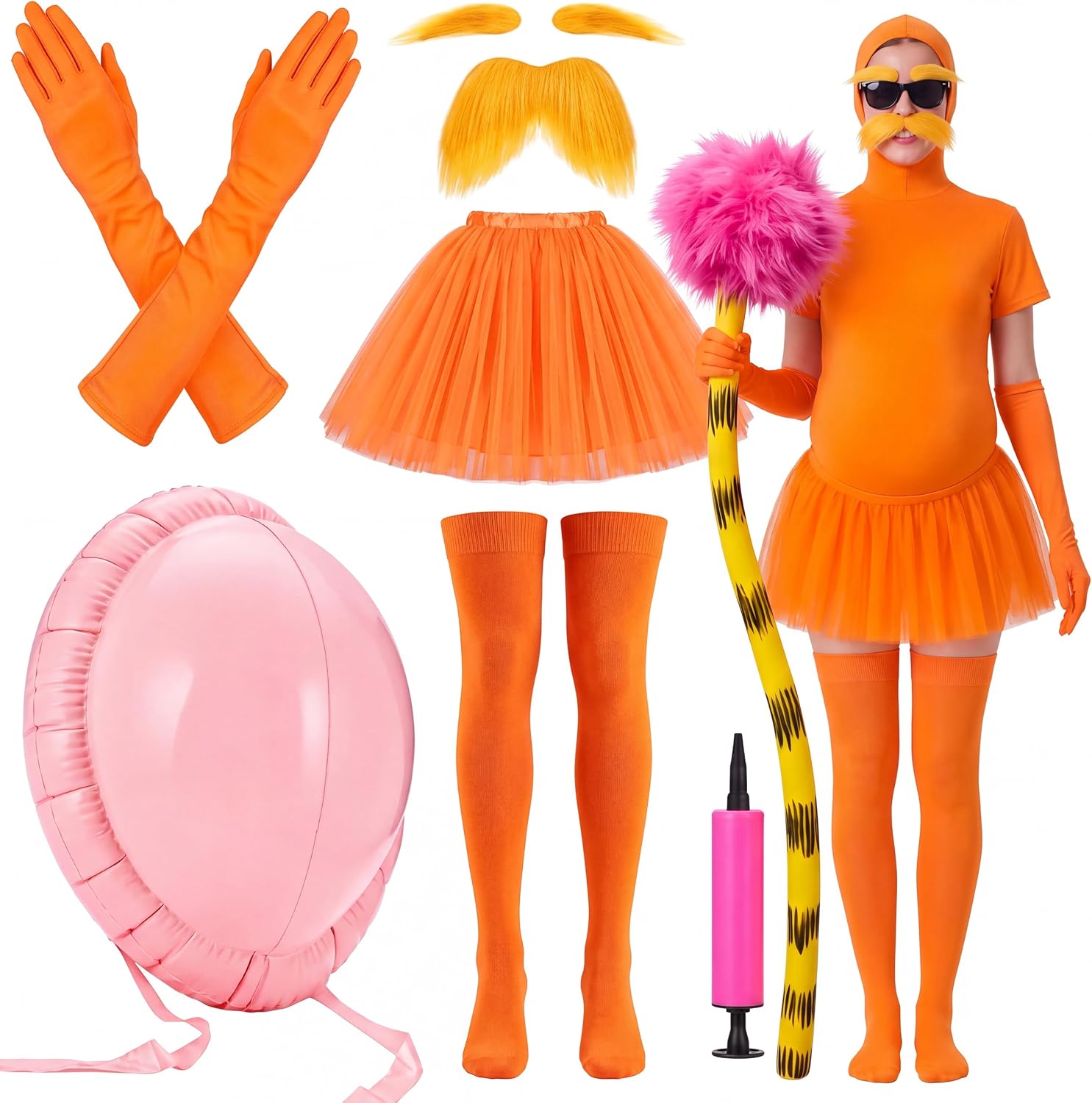 6 Halloween Orange Costume Set — WeirdThingsToBuy weird find