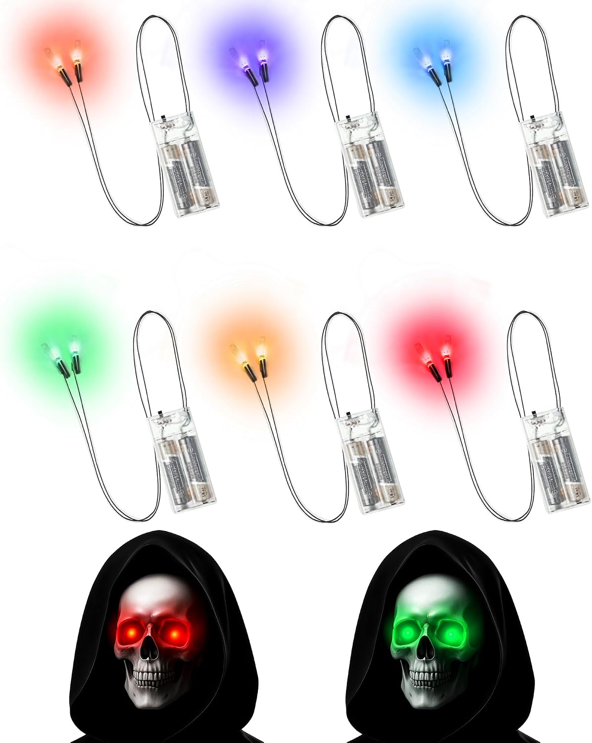 6 Led Halloween Glowing Eyes Situation — WeirdThingsToBuy weird find