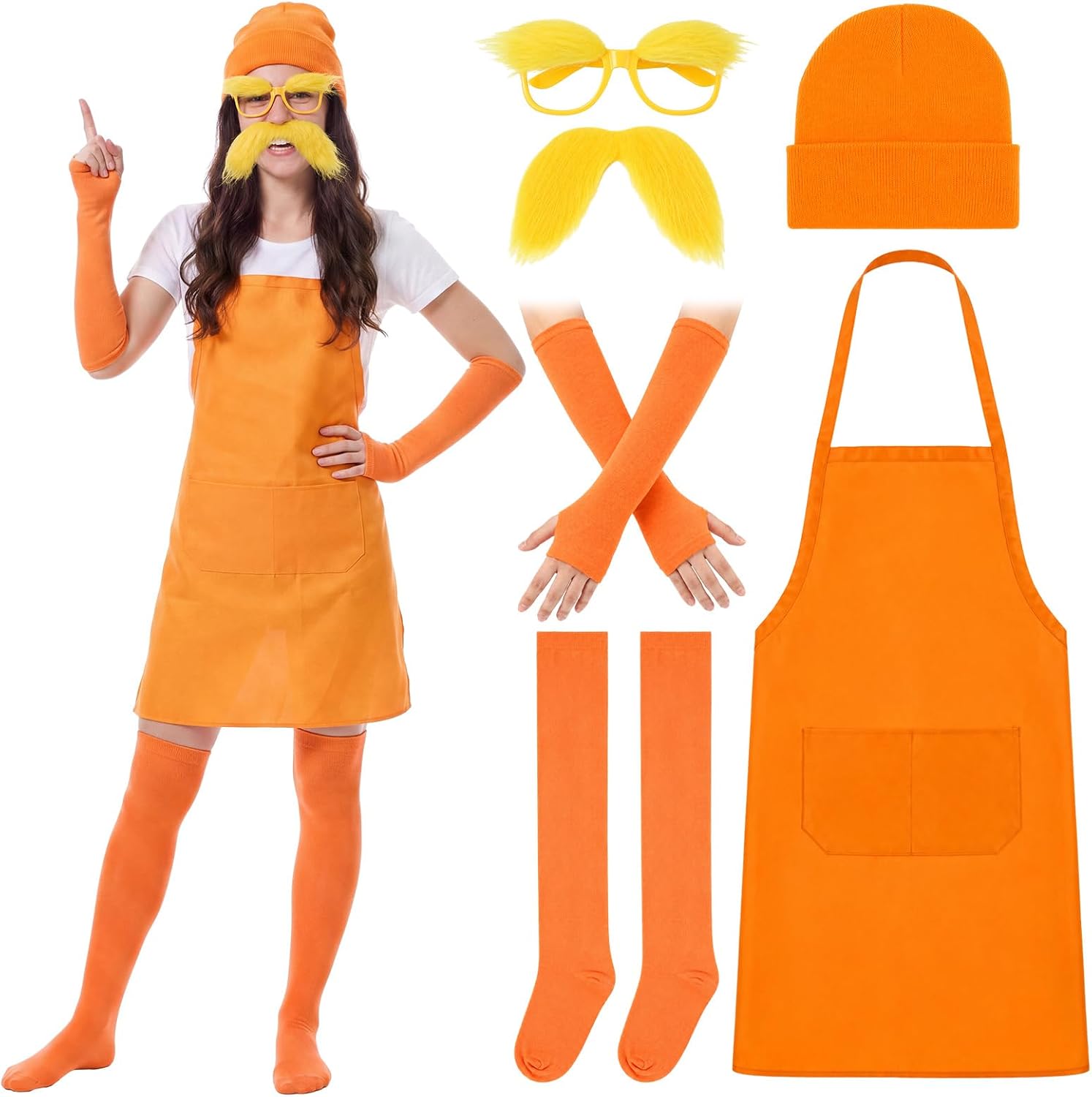 6 Orange Character Costume Adults Energy — WeirdThingsToBuy weird find